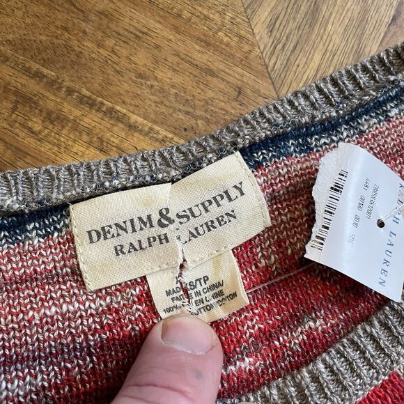 Denim & Supply Ralph Lauren Sweater Aztec‎ Southwest Cotton Pullover XS New - Picture 5 of 8